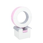Ensemble de cerceaux 3 blocs blanc rose gris