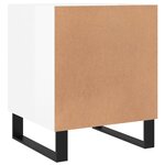 vidaXL Tables de chevet 2 Pièces blanc brillant 40x40x50 cm