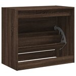 vidaXL Armoire à chaussures chêne marron 80x42x69 cm bois ingénierie