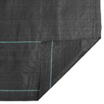 vidaXL Membrane anti-mauvaises herbes noir 1 5x10 m PP