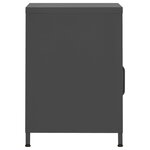 vidaXL Table de chevet Anthracite 35x35x51 cm Acier