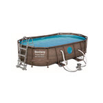 Piscine - BESTWAY Piscine tubulaire Power Steel Swim Vista Ovale 427cm