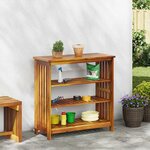 vidaXL Armoire de jardin Marron 75 x 35 x 70cm Bois d'Acacia Massif