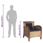 vidaXL Fauteuil Rotin tissé à la main