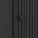 vidaXL Cabinet de chevet Noir 43 x 34 5 x 50 cm Bois d'ingénierie