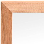 vidaXL Miroir mural 55x55 cm Bois massif de noyer