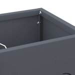 vidaXL Porte-parapluie Anthracite 15 5 x 15 5 x 49 cm Métal