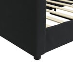 vidaXL Lit de repos sans matelas noir 100x200 cm velours