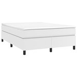 vidaXL Cadre de lit blanc 140x200 cm similicuir