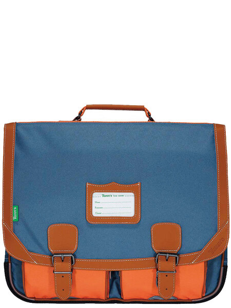 Cartable Tann's Bico Rafael Bleu/Orange 41*33*17