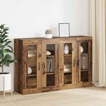 vidaXL Armoires Murailles 2 Pièces Bois ancien 69 5 x 34 x 90 cm