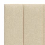 vidaXL Coussin de tête de lit crème 120 cm tissu
