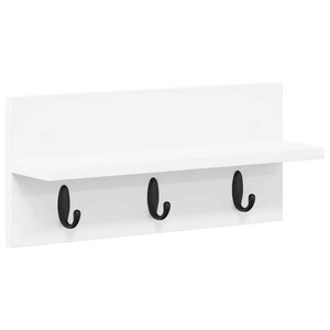 vidaXL Porte-manteau mural Blanc 40 x 10.5 x 18 cm Bois d'ingénierie