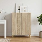 vidaXL Buffet Chêne Sonoma 66 x 34 5 x 90 cm Bois d'ingénierie