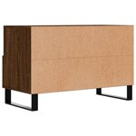 vidaXL Meuble TV Chêne marron 80x36x50 cm Bois d'ingénierie