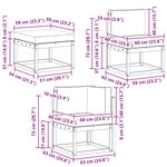 vidaXL Ensemble de canapés d'extérieur 6 Pièces Naturel et Beige