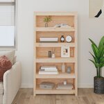 vidaXL Bibliothèque 80x35x154 cm Bois de pin massif