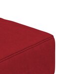 vidaXL Canapé-lit à 2 places et deux oreillers Rouge bordeaux Velours