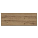 Boîte de rangement vidaXL en chêne fait main 102x35x35 cm en bois aggloméré
