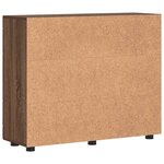 vidaXL Cabinet en Bois avec stockage Chêne brun 88 5 x 30 5 x 73 cm