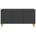 vidaXL Meuble TV Noir 99 x 34 5 x 50 cm Bois d'ingénierie