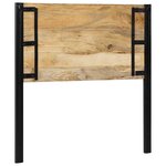 vidaXL Tête de lit 100 cm bois massif manguier et fer