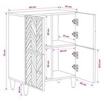 vidaXL Armoires de rangement avec stockage Marron 60 x 33 5 x 75 cm