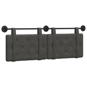 vidaXL Tête de lit suspendue Noir PU antique