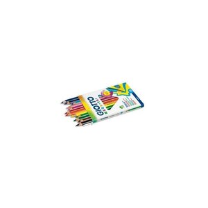 Etui 12 crayons de couleur Méga. Corps triangulaire, mine 5,5mm GIOTTO