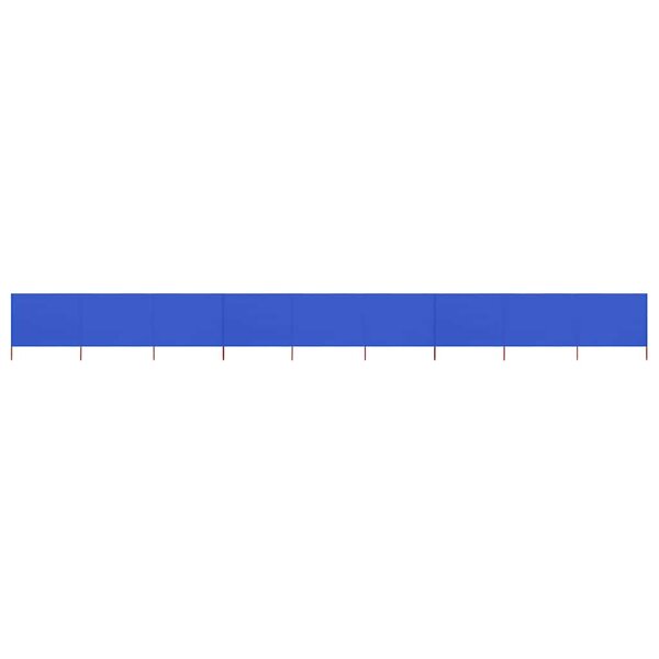 vidaXL Paravent 9 panneaux Tissu 1200 x 120 cm Bleu azuré