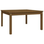vidaXL Table de jardin marron miel 82 5x82 5x45 cm bois massif de pin
