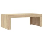 vidaXL Table basse chêne sonoma 102x50x36 cm bois d'ingénierie