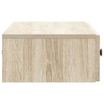 vidaXL Table d'appoint murale Chêne Sonoma 87 5 x 34 5 x 17 cm