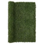 vidaXL Clôture Artificielle Vert clair 1 5 x 4 m PVC et Acier