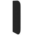 vidaXL Tête de lit noire Noir Bois et tissu Standard Durable