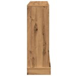 VidaXL Cadre de cheminée chêne artisanal 100x30x87 5cm bois ingénierie