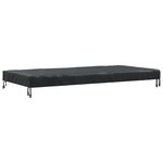 vidaXL Housse de Table Uni Noir 222 x 102 x 15 cm tissu