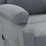 vidaXL Fauteuil inclinable Gris clair Tissu