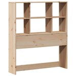 vidaXL Lit bibliothèque sans matelas 90x190 cm bois de pin massif