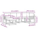 vidaXL Ensemble de canapés d'extérieur 6 pc Blanc et anthracite