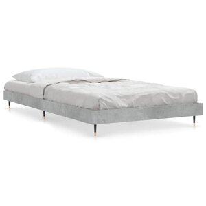 vidaXL Cadre de lit sans matelas gris béton 90x190 cm