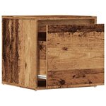 VidaXL Tiroir boîte vieux bois 40 5x40x40 cm bois d'ingénierie