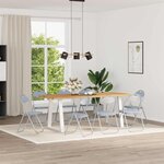 vidaXL Chaise pliante 8 pc Simili cuir Gris 48 x 43 5 x 81 cm