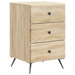 vidaXL Cabinet de chevet avec tiroir Chêne Sonoma 43 x 41 x 66 5 cm