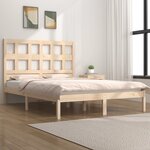 vidaXL Cadre de lit Bois de pin massif 120x200 cm
