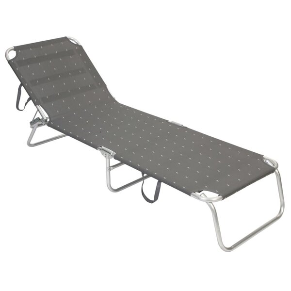 Bo-Camp Lit de camping pliable Florence Gris
