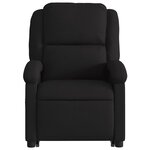 vidaXL Fauteuil inclinable de massage électrique Noir Tissu