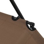vidaXL Chaises longues pliables 2 Pièces avec repose-pied Acier Marron