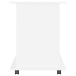 vidaXL Armoire à roulettes Blanc 60x45x60 cm Bois d’ingénierie