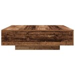 vidaXL Table basse Bois Ancien 100 x 100 x 31 cm Bois d'ingénierie